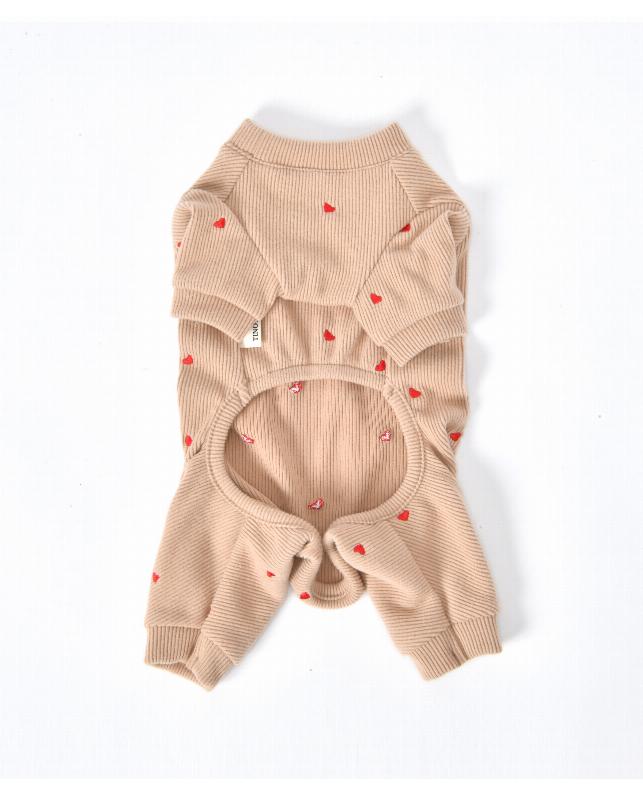 アルク・ロース TINOTITO ハート刺しゅうロンパース（TT251422）｜犬