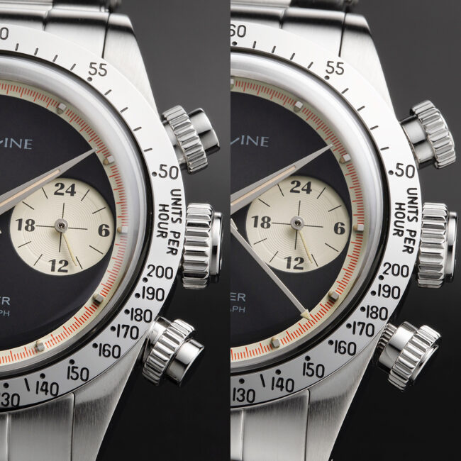 アウトライン・2レジスタークロノ シリーズ Ⅲ （逆パンダ） Cal.SEIKO