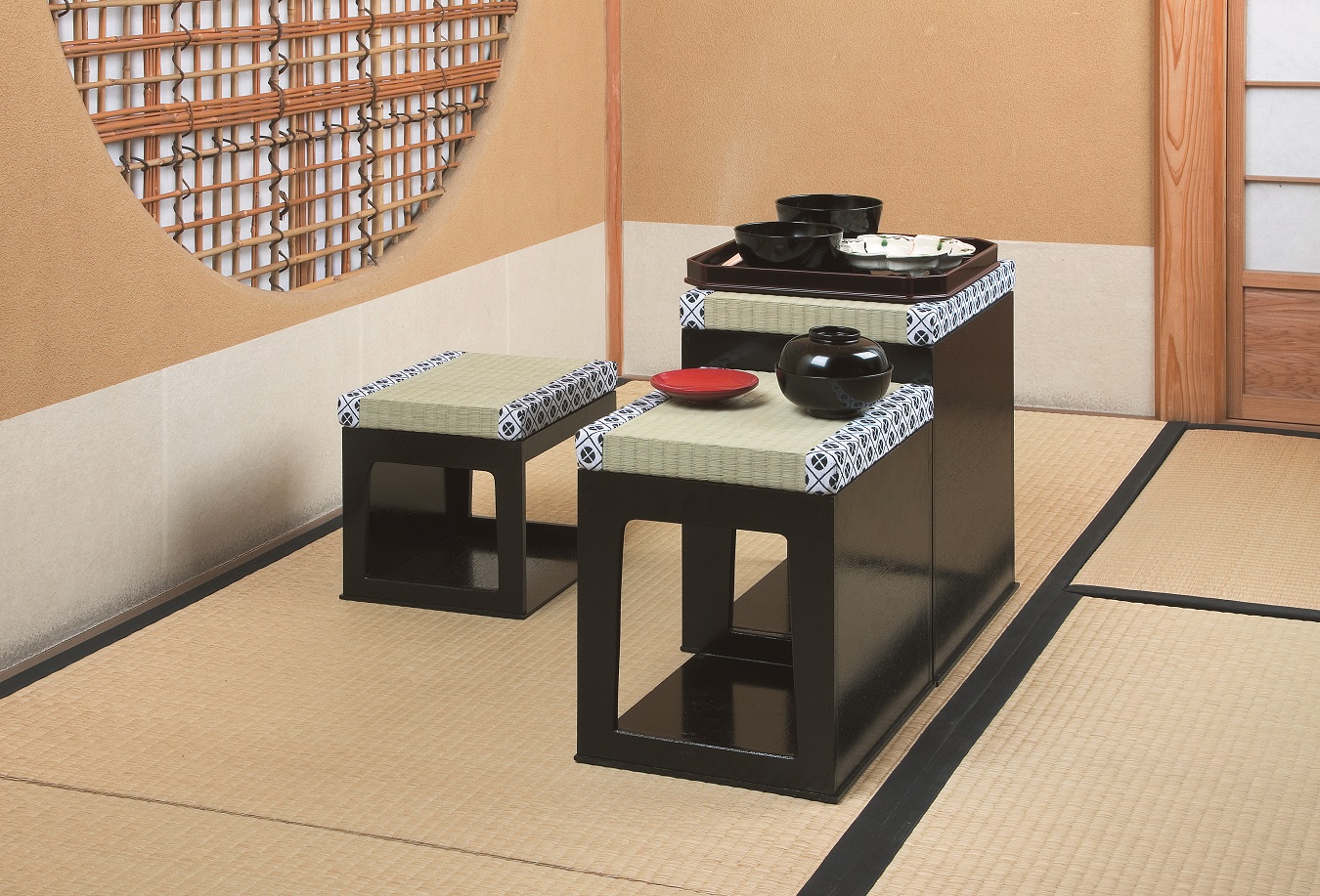 楽天市場】【茶道具】立礼卓 末広棚セット即中斎好み（表千家）小川湖