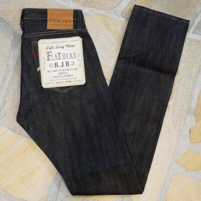 RJB フラットヘッド赤ステッチジーンズ