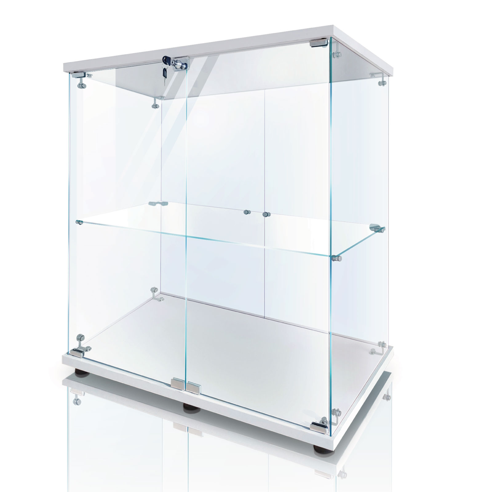 楽天市場】【生活グッズラボ】ショーケース ガラスケース 4段両扉