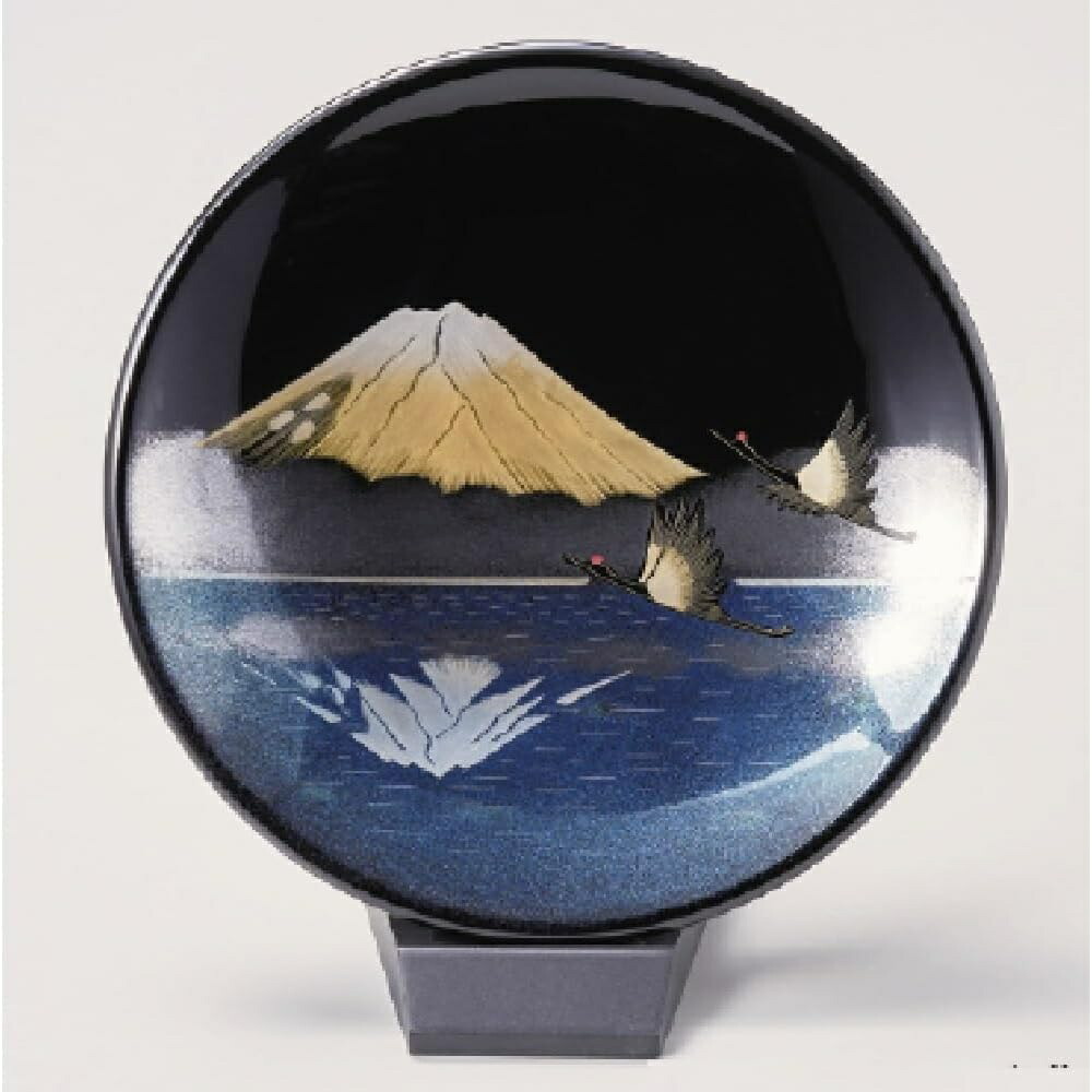 ☆ 13代 今右衛門 錦藤袴絵額皿☆y339 ☆ 13代 今右衛門 錦藤袴絵額皿