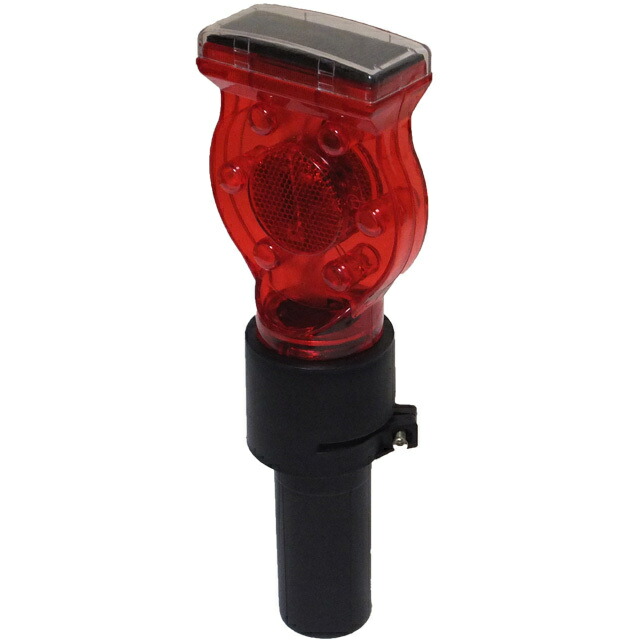 楽天市場】ソーラー工事灯・幅65mm（赤/緑・フラッシュ交互点滅）工事