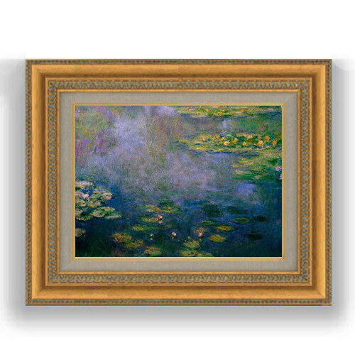 楽天市場】【油絵 直筆仕上げ】クロード・モネ 睡蓮（1） F4 【額入り