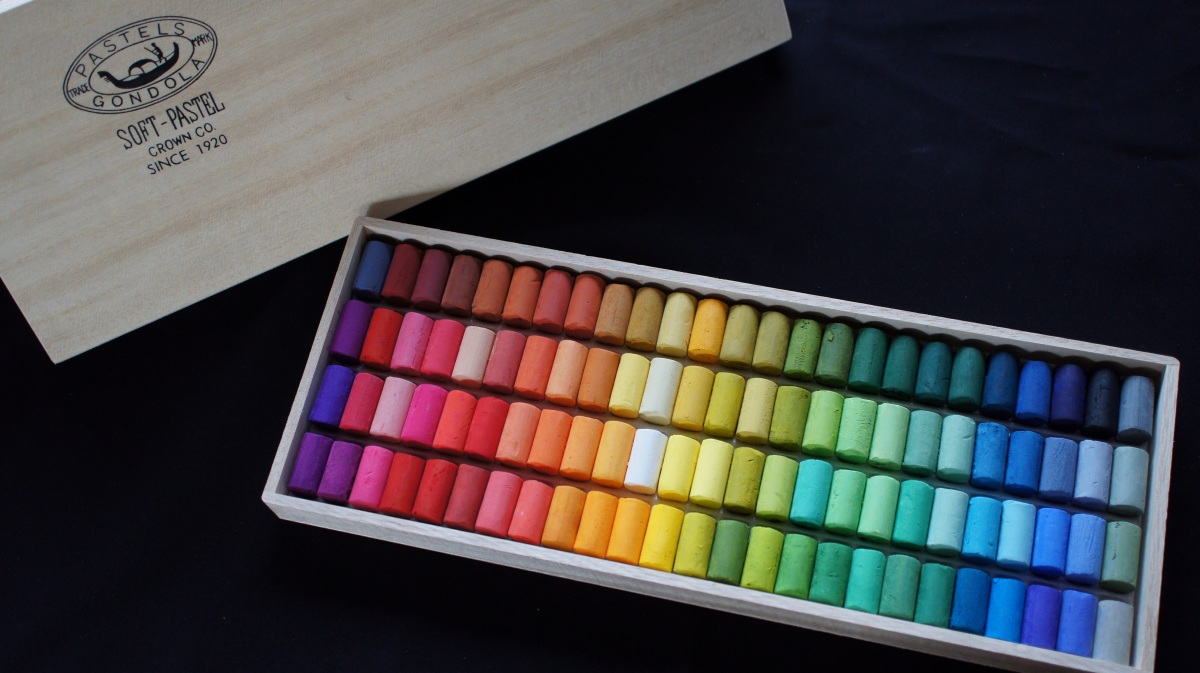 楽天市場】日本製 ゴンドラパステル 242色 全色セット 木箱入 ソフト