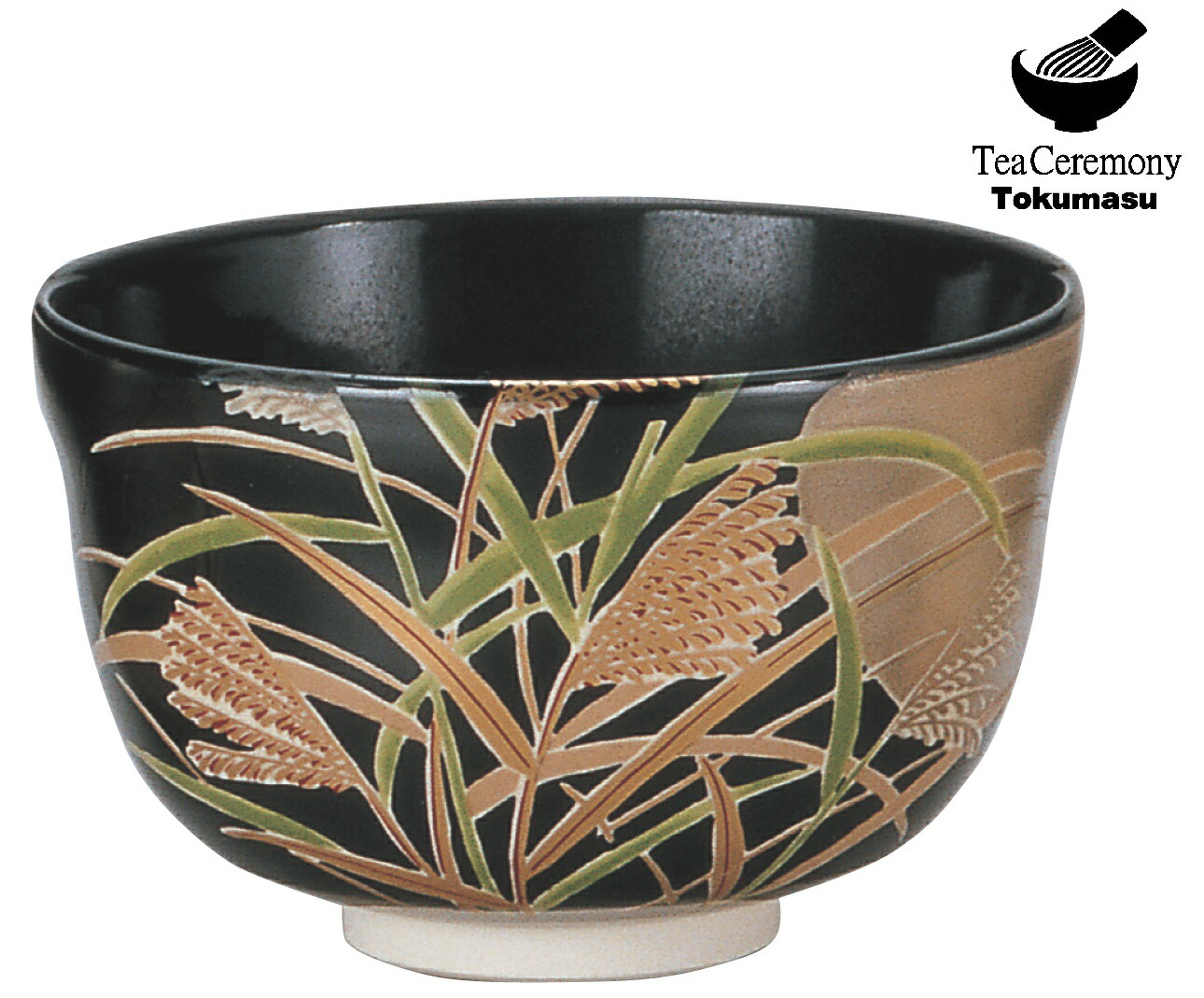 楽天市場】【茶道具 抹茶碗】 黒仁清 抹茶茶碗 『内裏雛 』 黒 宮地英