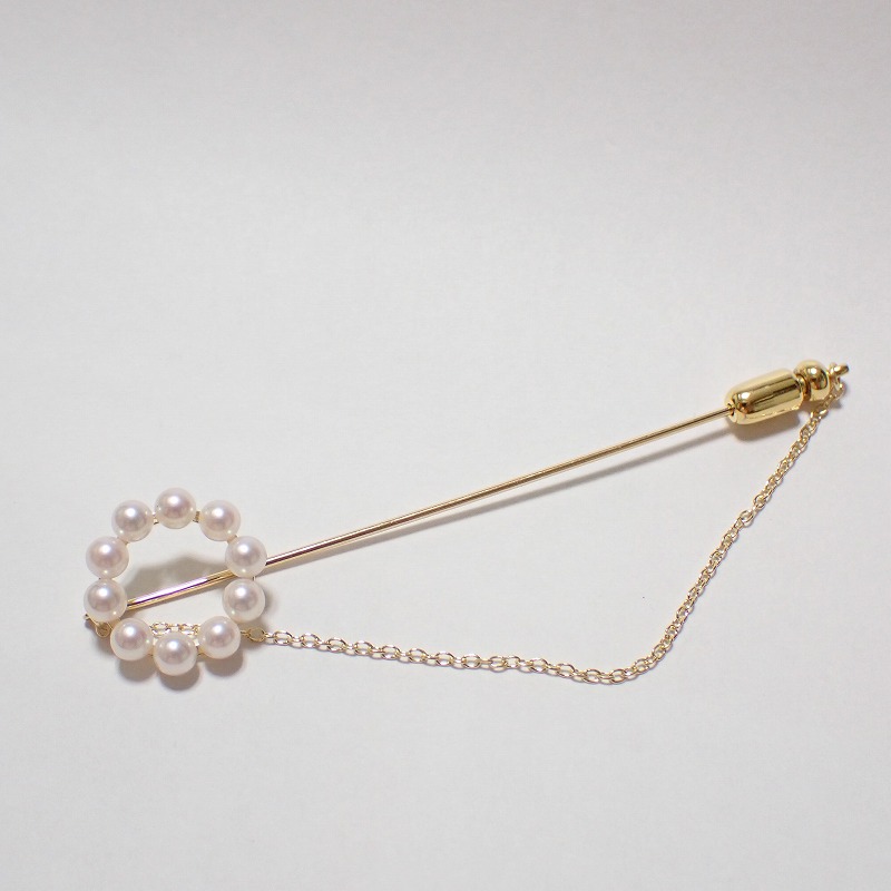 楽天市場】ミキモト MIKIMOTO ピンブローチ チェリー リーフ モチーフ