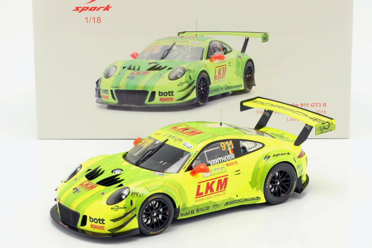 楽天市場】スパーク 1/18 ポルシェ 911 GT3 R スパ・フランコルシャン