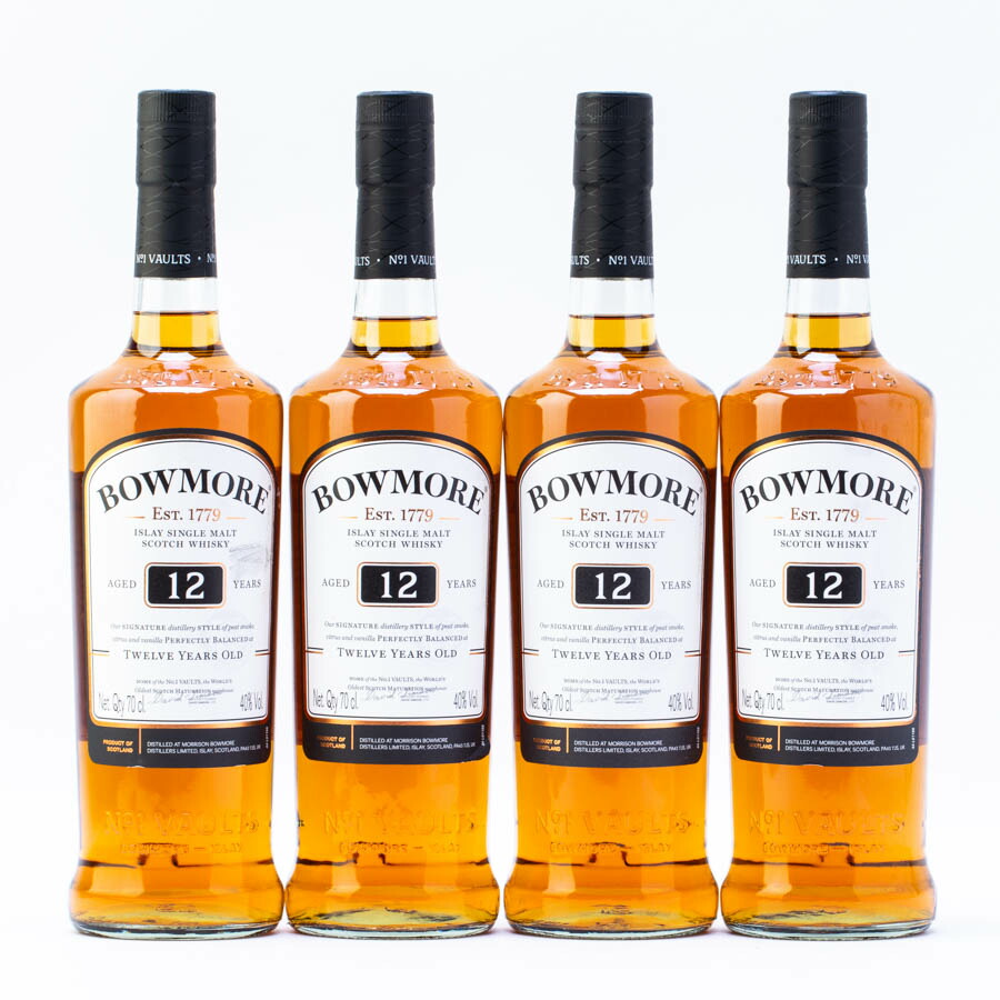 BOWMORE 12 YEARS ウイスキー 350ml 4本セット BOWMORE 12 YEARS