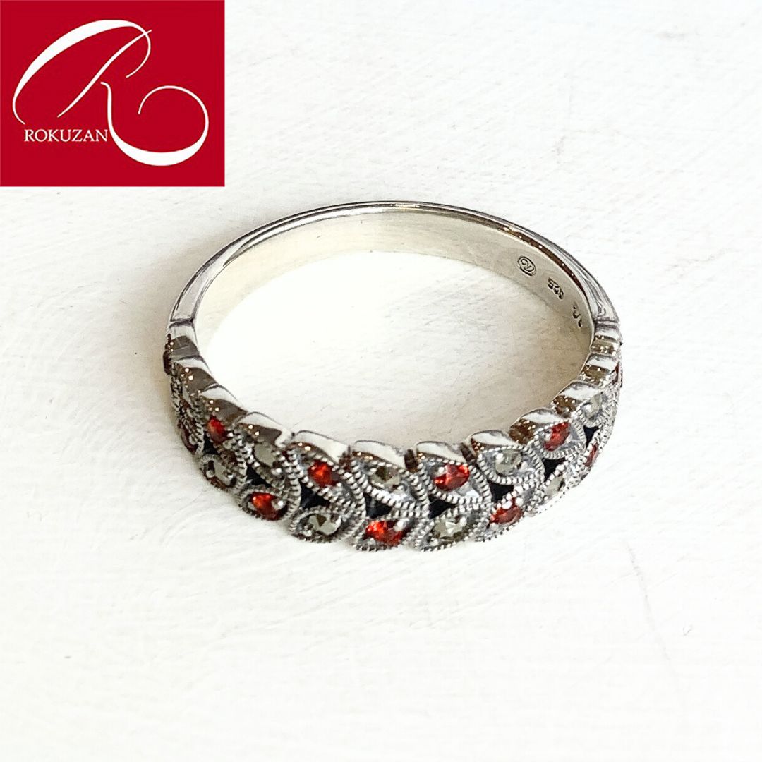 楽天市場】【碌山】シルバー ガーネット ＆ オパール リングSV925