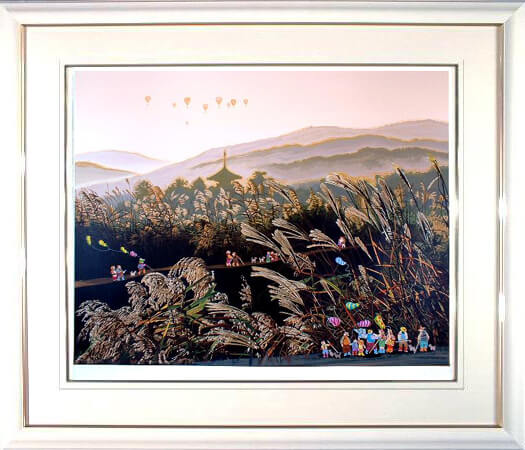 ヒロ・ヤマガタ☆ムーン・グロウ☆シルクスクリーン ヒロ・ヤマガタ