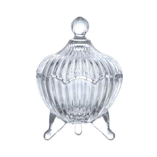 1800年代 欧州アンティーク 青被せ ダイヤ模様 ガラス瓶 キャンディ