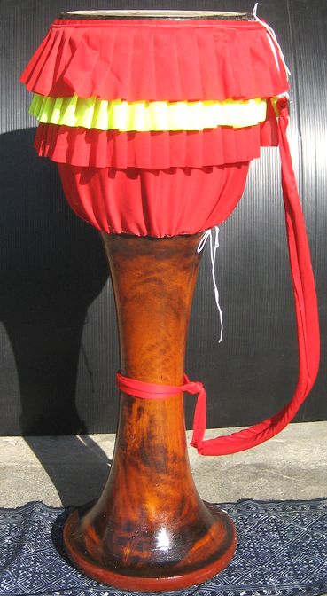 楽天市場】ガムランの両面太鼓≪クンダン≫＝大＝ (バチ付き