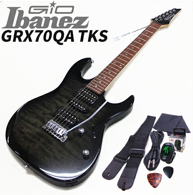 楽天市場】Gio Ibanez GRX70QA TVT アイバニーズ エレキギター
