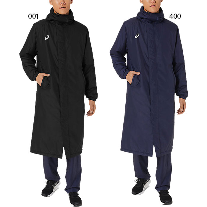 楽天市場】アシックス メンズ 中綿ロングコート ウインドブレーカー