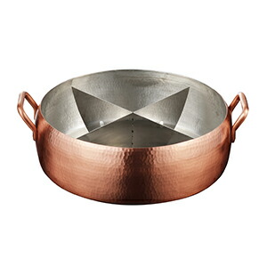 楽天市場】【伝統工芸品】IH対応 銅製 槌目 おでん鍋(直径30cm)+