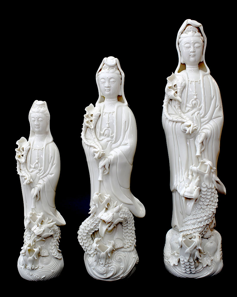 楽天市場】観音様 置物 滴水観音菩薩 Sサイズ 白磁陶器観音 置物 癒し