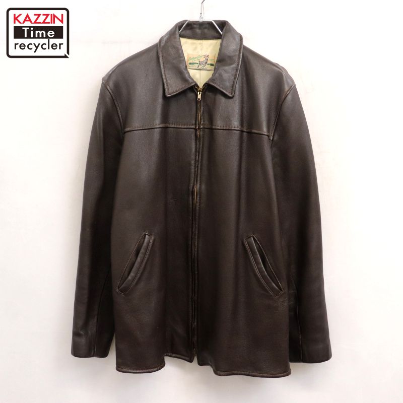 Vintage 50s 60s USA製 ウール スポーツジャケット 40 黒