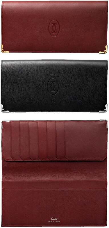 楽天市場】Cartier カルティエエンボスドゥーブルCロゴ 二つ折り財布
