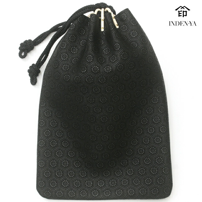 楽天市場】鹿革 漆 印伝 巾着 メンズ 男物《印傳屋 INDEN-YA》甲州印伝