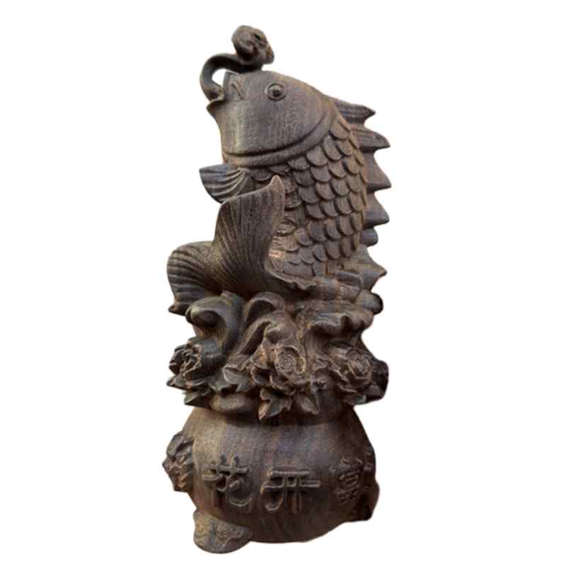 楽天市場】一品作 木製 木彫りの魚 鰈（カレイ）の木彫り 【206