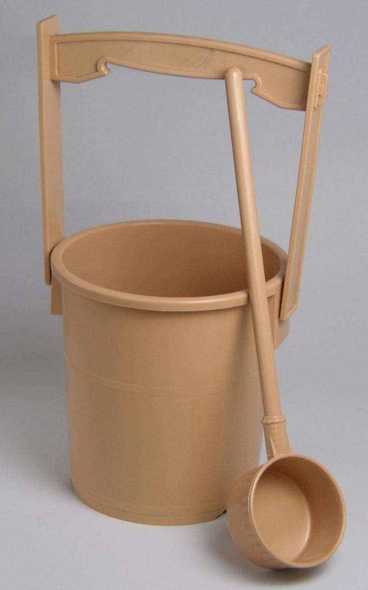 楽天市場】手桶 ひしゃく付 手桶セット ミニ手桶（ベージュ）Bタイプ