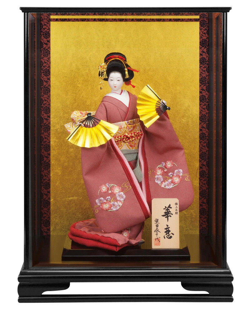 楽天市場】日本人形 10号 寿喜代 友禅 藤娘 黒塗ケース入り 尾山 御所