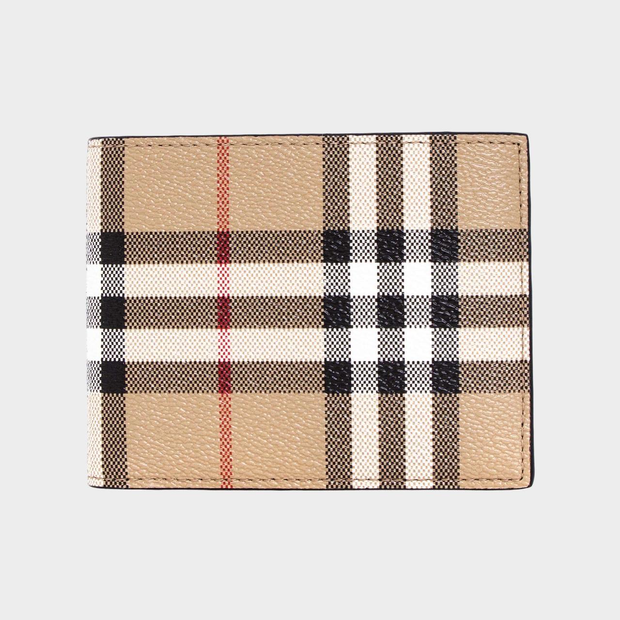 楽天市場】BURBERRY バーバリー CHECK BI-FOLD WALLET 二つ折り財布