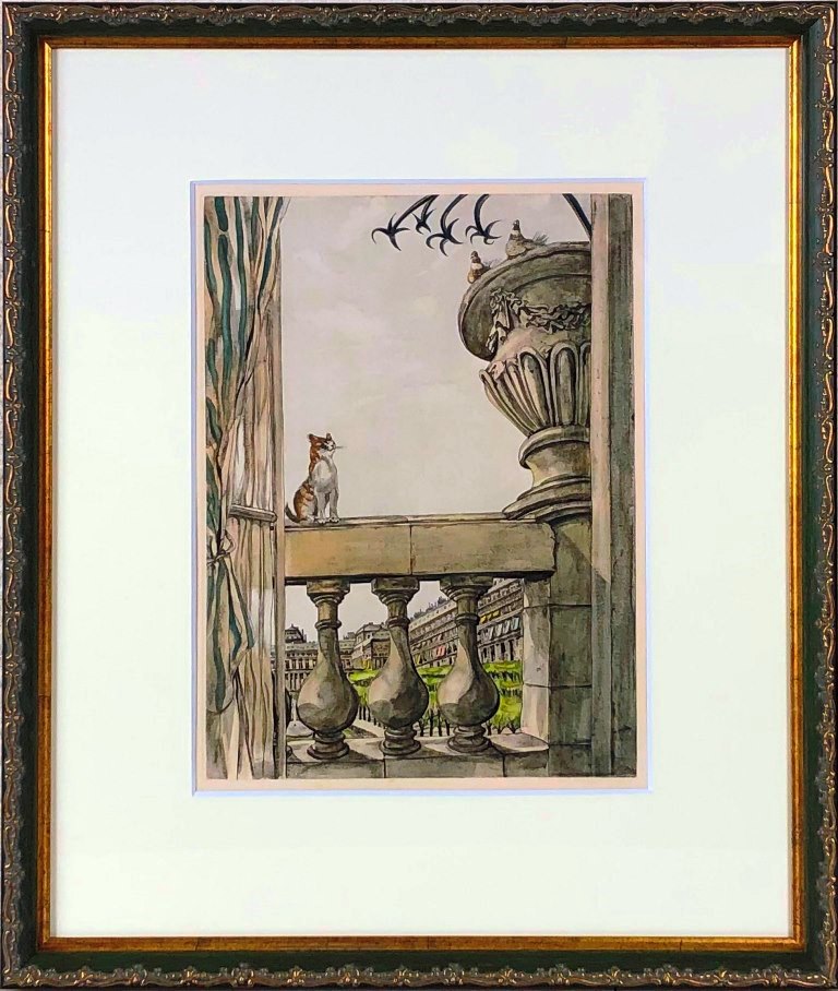 伊藤和生 藤田嗣治作「アトリエの自画像Ⅰ」白黒写真から油彩画にて