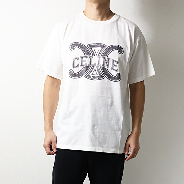 楽天市場】CELINE セリーヌ Tシャツ Logo Loose T-Shirts RX0AY671Q