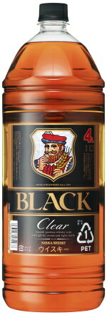 楽天市場】ブラック ニッカ クリア 4L 37度 4000ml×4本(1ケース