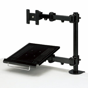 楽天市場】デュアルシステムアーム(キーボード台) : サンワダイレクト