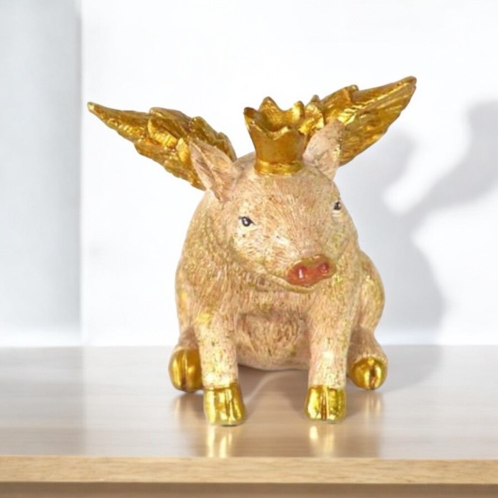 楽天市場】大人かわいい 置物 エンジェルピッグ 天使の豚 ブタ