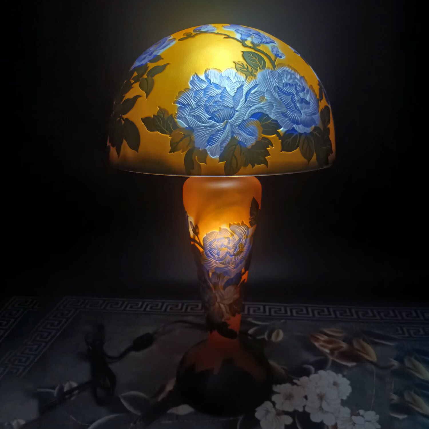 楽天市場】ガレランプ アールヌーボーランプ 卓上 照明 エミール ガレ