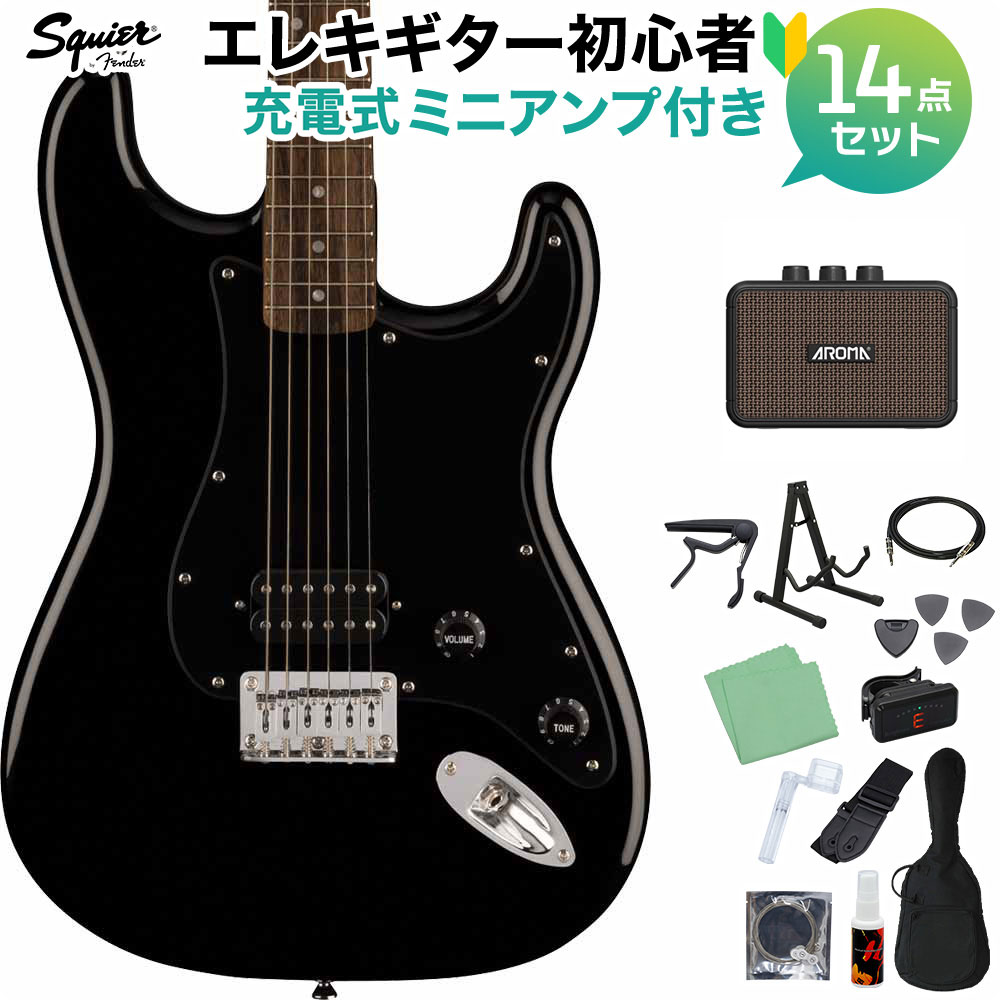 楽天市場】Squier by Fender SONIC STRATOCASTER HSS Black エレキ