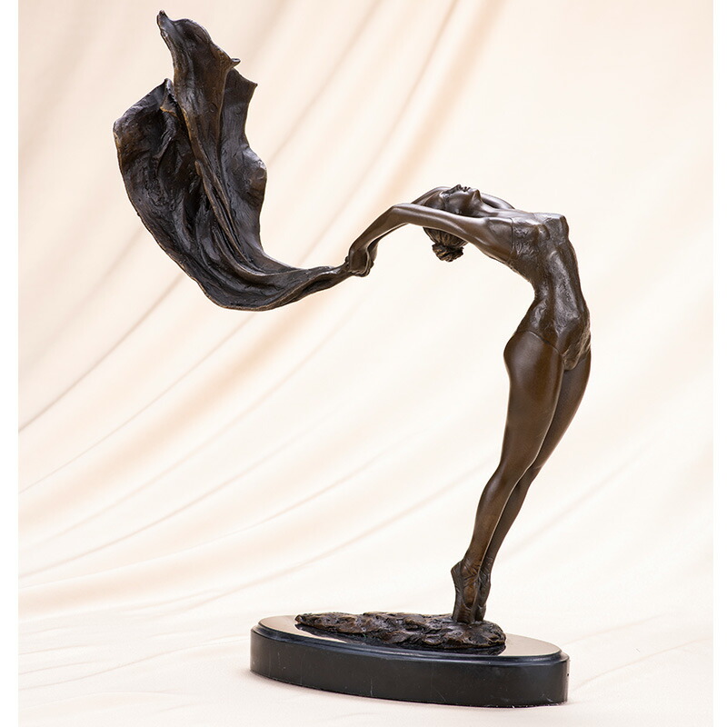 大道寺光弘ブロンズ製女性像 木もれびのなかで約35cm 大道寺光弘