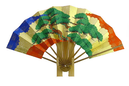 楽天市場】飾扇 名古屋城/カキツバタ(9.5寸) 飾扇子 飾り扇子 記念品