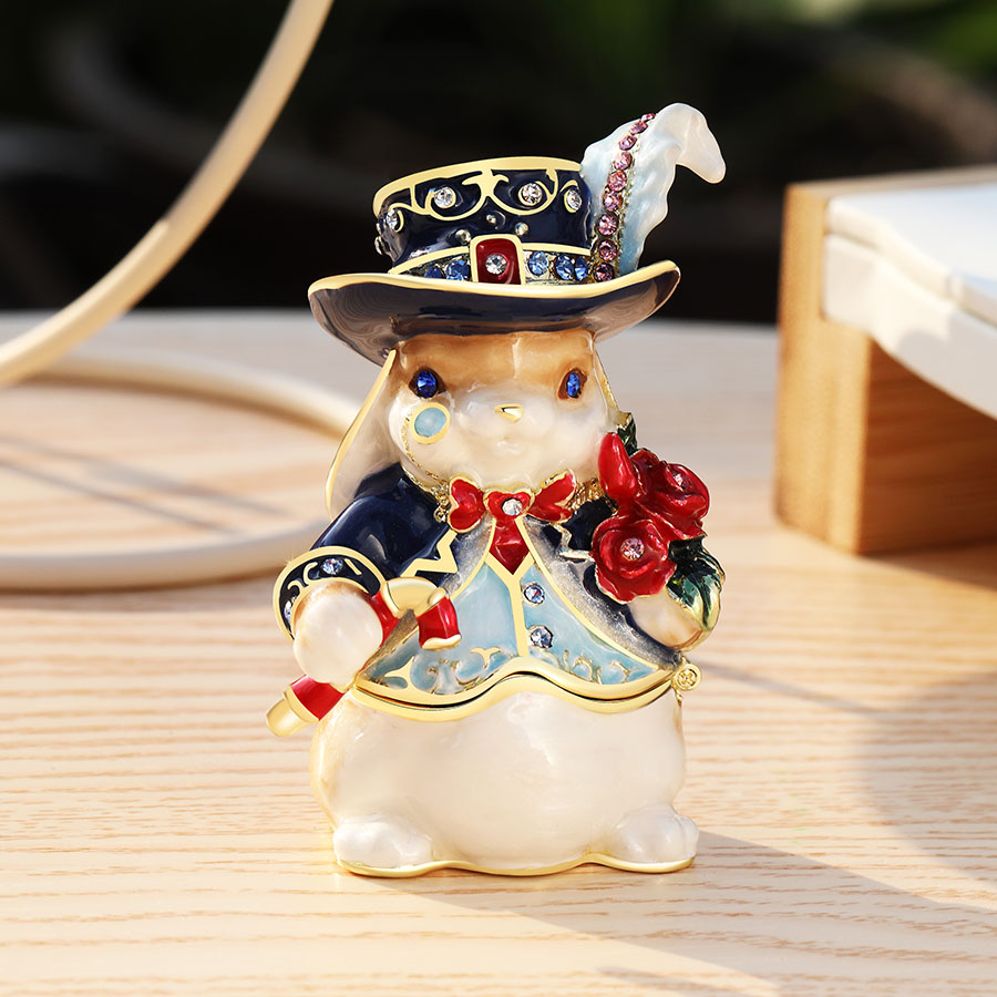 楽天市場】【正規品】 うさぎ男爵 ウサギ 兎 兔 ジュエリーボックス