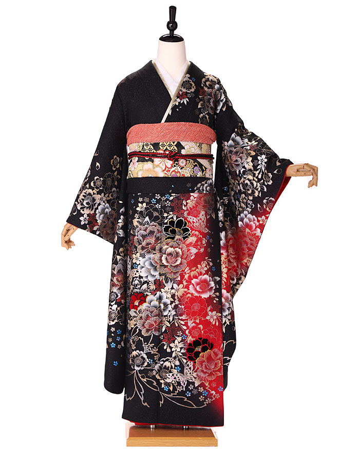 秋山庄太郎監修・正絹振袖着物の写真 【成人式 振袖 フルセット】正絹