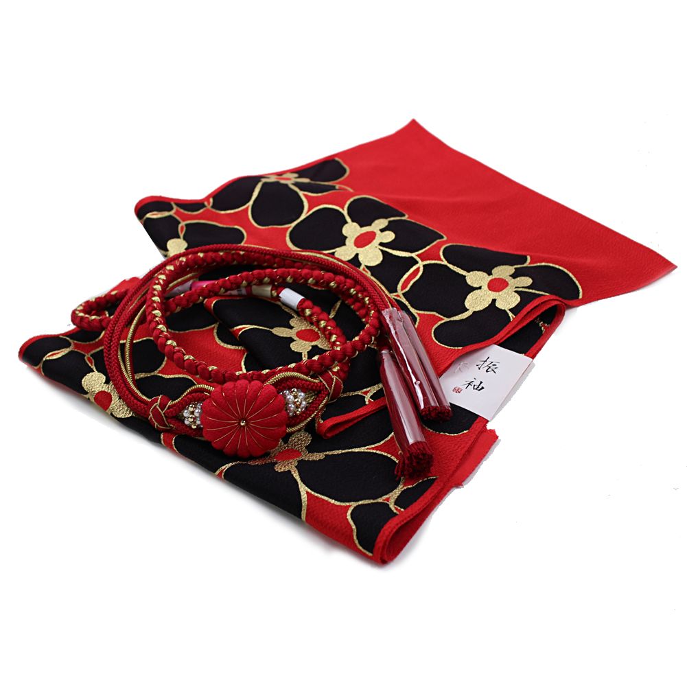 楽天市場】振袖用 帯締め帯揚げセット 赤 帯締め 帯揚げ 帯締 帯揚 総