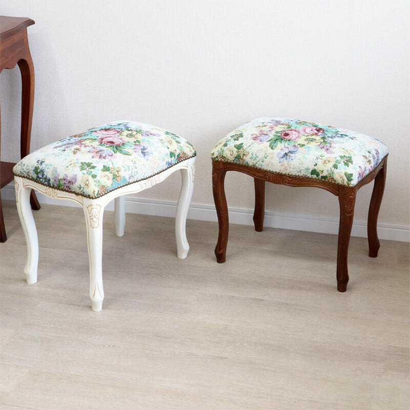 楽天市場】スツール 猫脚 アンティーク おしゃれ クッション 玄関 椅子