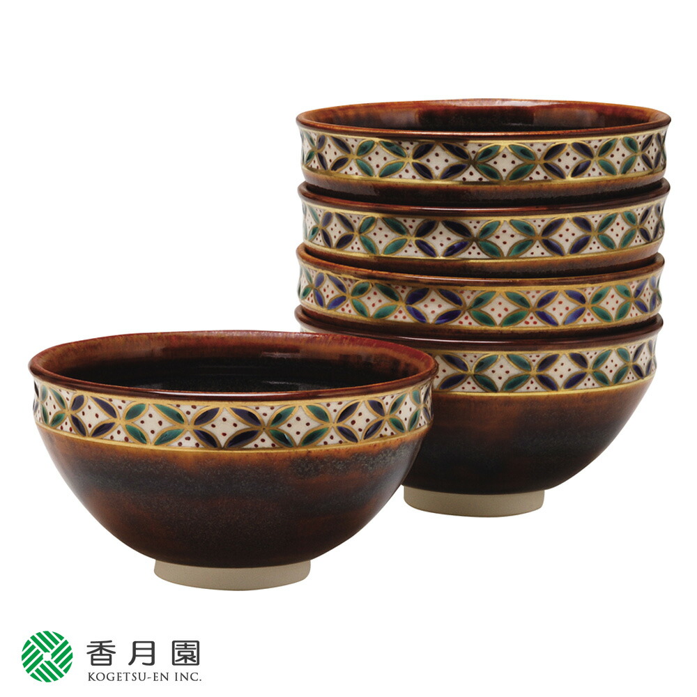 楽天市場】茶道具 抹茶碗 数茶碗 飴七宝 天目型 10客 田中香泉作