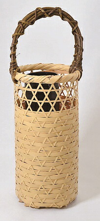 楽天市場】茶道具 花入・花籠方円籠 即中斎好写上塗り竹入子 付 : 佐藤