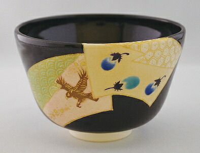 楽天市場】茶道具・茶器 抹茶茶碗色絵 麻葉文京都 通次阿山作桐共箱