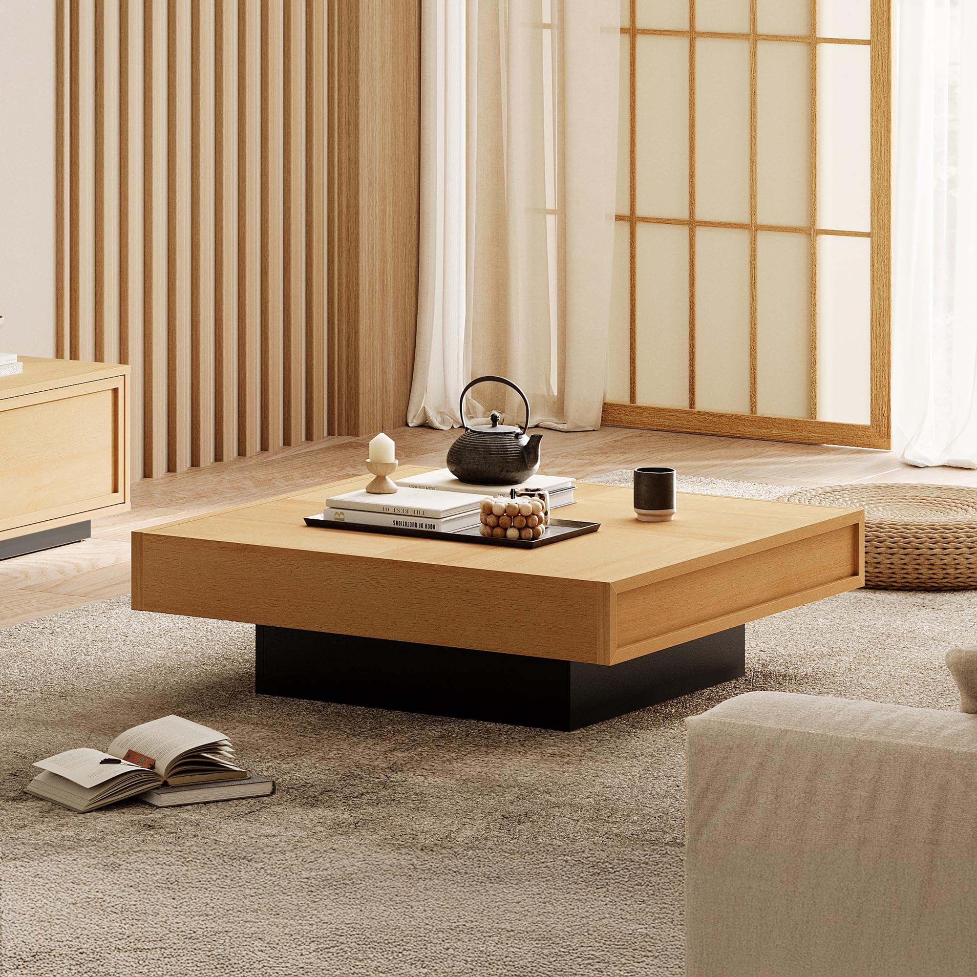 楽天市場】Square90ローテーブル ちゃぶ台 センターテーブル 座卓 四角