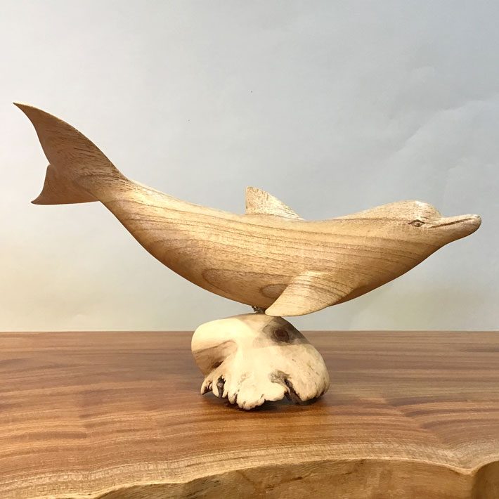 楽天市場】一品作 魚の木彫り 鮭の木彫り 【305】 北海道 きぼり