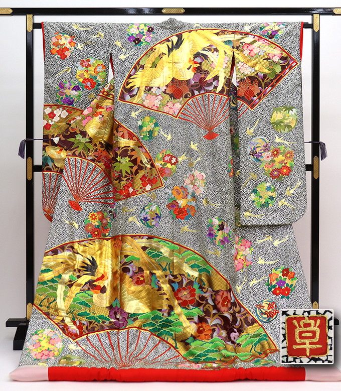 伝統工芸作家十二代藤林徳扇作 「新世紀双鶴」苑寿織 伝統工芸作家十二