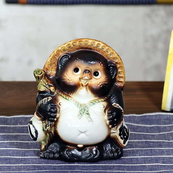 楽天市場】信楽焼 8号開運狸 名入れ可能 開運札付き 陶器 26cm 1.5kg