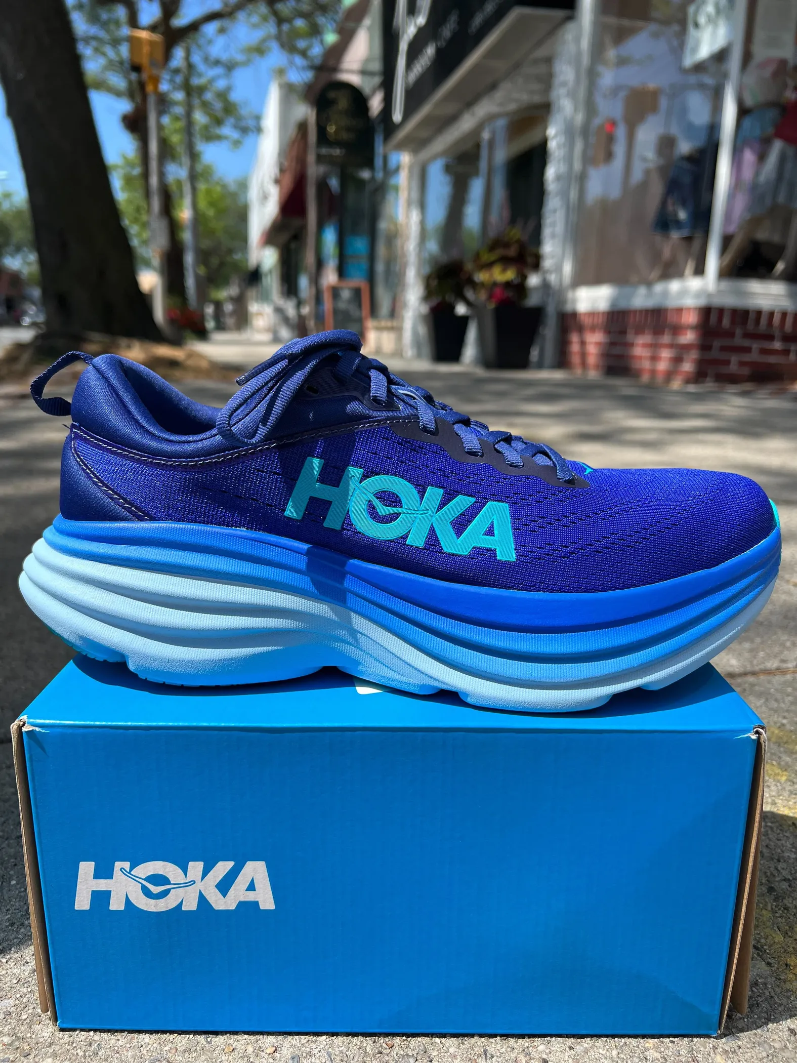 Hoka M BONDI 8 BELLWETHER BLUE / BLUING