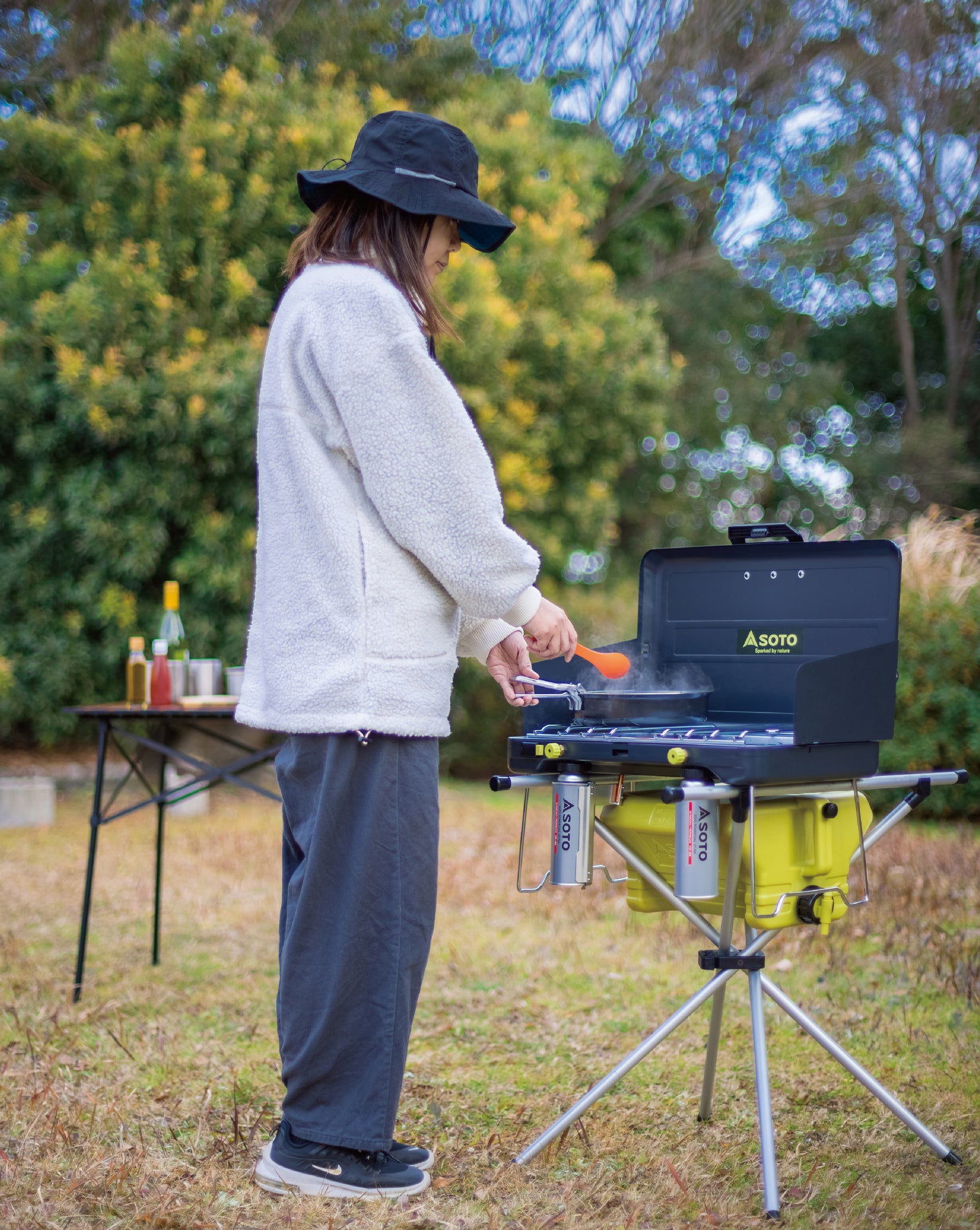 クイックキャンプ キッチンテーブル [クイックキャンプ] 折りたたみ